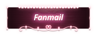Fanmail Panel from Neon Valentine Panels Theme.
